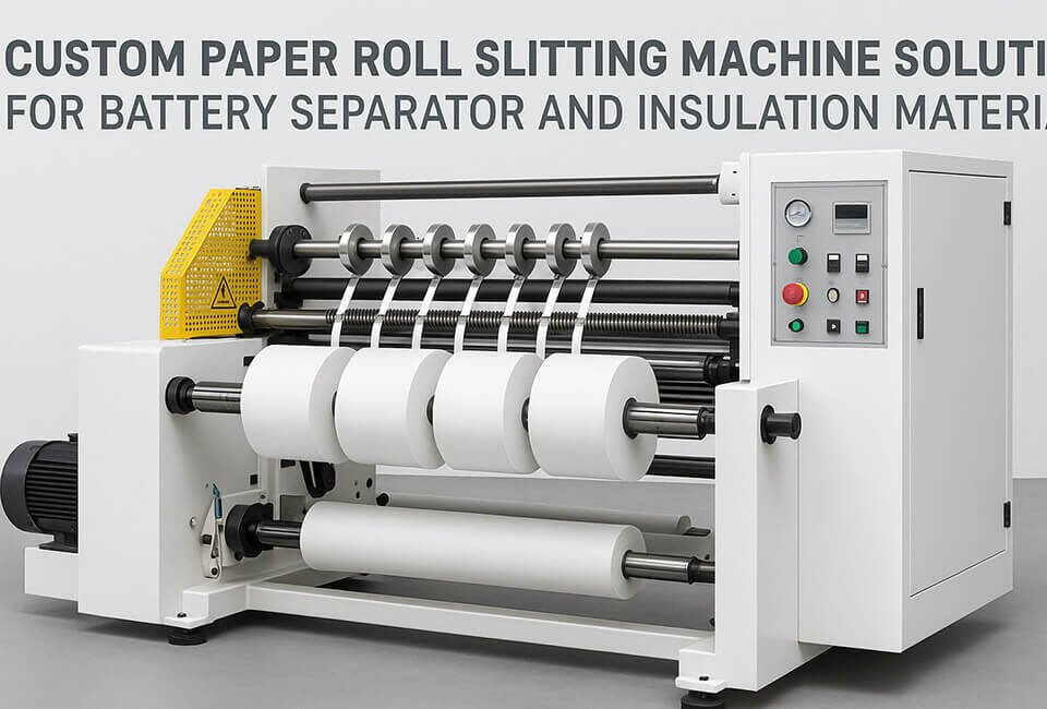 Custom Paper Roll Slitting Machine Solutions for Battery Separator and Insulation Materials